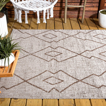 Carwa Tribal Diamond Trellis Indoor/outdoor Area Rug